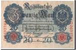 Deutschland 20 Mark Geldschein, SS -