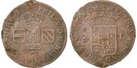 Spanische Niederlande 2 Liards Münze, NAMUR, Philip V of Spain, Namur -