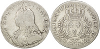 Frankreich Ecu Münze, Louis XV, Écu aux branches d'olivier, Caen, S -