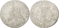 Frankreich Ecu Münze, Louis XV, Écu aux branches d'olivier, Aix, S+ -
