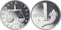 Italien Lira Münze, Rome, Proof, STGL, Aluminium, KM:91 -