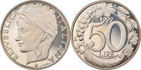 Italien 50 Lire Münze, Rome, Proof, STGL, Copper-nickel, KM:183 -