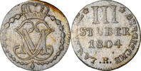 Deutsch Staaten 3 Stüber Münze, BERG, Maximilian IV Joseph, D, S+ -