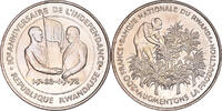 Ruanda 200 Francs Münze, UNZ, Silber, KM:11 -