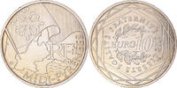 Frankreich 10 Euro Midi-Pyrénées, Paris, VZ+, Silber, KM:1663 -