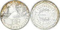 Frankreich 10 Euro Bretagne, Paris, UNZ, Silber, Gadoury:EU514, KM:1866 -