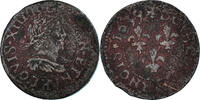 Frankreich Double Tournois Münze, Louis XIII, Vallée du Rhône, SGE+ -
