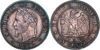 Frankreich Centime Münze, Napoleon III, Napoléon III, Bordeaux, SS+ -