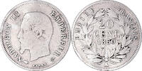 Frankreich 20 Centimes Münze, Napoleon III, Napoléon III, Paris, S -