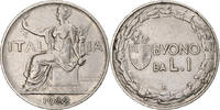 Italien Lira Münze, Vittorio Emanuele III, Rome, S+, Nickel, KM:62 -