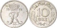 Dänemark 10 Öre Münze, Frederik IX, Copenhagen, SS+, Kupfer-Nickel -