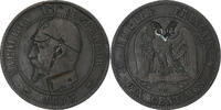 Frankreich 10 Centimes Münze, Napoleon III, Napoléon III, Paris -