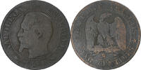 Frankreich 5 Centimes Münze, Napoleon III, Napoléon III, Lille, SGE+ -
