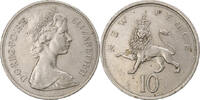 Großbritannien 10 New Pence Münze, Elizabeth II, SS, Kupfer-Nickel -