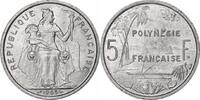French Polynesia 5 Francs Paris, Aluminium, VZ+, KM:4 -