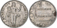 French Polynesia 5 Francs Paris, S, Aluminium, KM:12 -