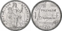 French Polynesia Franc Paris, S+, Aluminium, KM:11 -