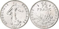 Frankreich 1/2 Franc Semeuse, Paris, FDC, Nickel, STGL, Gadoury:429 -