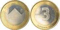 Slowenien 3 Euro 20ème anniversaire de l'indépendance, UNZ -