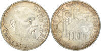 Frankreich 100 Francs Münze, Germinal, SS, Silber, KM:957, Gadoury:900 -