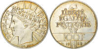 Frankreich 100 Francs Münze, VZ+, Silber, KM:P999, Gadoury:237.P1 -