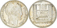 Frankreich 10 Francs Münze, Turin, Paris, SS+, Silber, KM:878 -