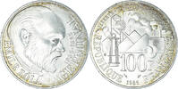 Frankreich 100 Francs Münze, Germinal, SS+, Silber, KM:957, Gadoury:900 -