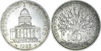 Frankreich 100 Francs Münze, Panthéon, Paris, SS+, Silber, KM:951.1 -