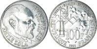 Frankreich 100 Francs Münze, Germinal, VZ, Silber, KM:957, Gadoury:900 -