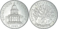 Frankreich 100 Francs Münze, Panthéon, Paris, VZ+, Silber, KM:951.1 -
