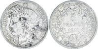 Frankreich 5 Francs Münze, Cérès, Strasbourg, S+, Silber, KM:761.2 -