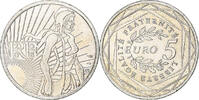 Frankreich 5 Euro Semeuse, Monnaie de Paris, VZ+, Silber, Gadoury:EU287 -