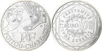 Frankreich 10 Euro Poitou-Charentes, Paris, UNZ, Silber, Gadoury:EU514 -