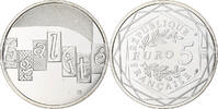 Frankreich 5 Euro Egalité, UNZ, Silber, Gadoury:EU646 -