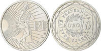 Frankreich 10 Euro Semeuse, Monnaie de Paris, VZ+, Silber, KM:1580 -
