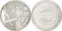 Frankreich 5 Euro Liberté, Paris, VZ+, Silber -