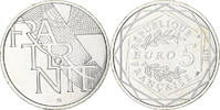 Frankreich 5 Euro Fraternité, UNZ, Silber, Gadoury:EU647 -