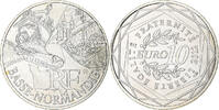 Frankreich 10 Euro Basse Normandie, Paris, UNZ+, Silber, KM:1865 -