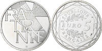 Frankreich 5 Euro Fraternité, UNZ, Silber, Gadoury:EU647 -