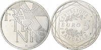 Frankreich 5 Euro Fraternité, VZ+, Silber -