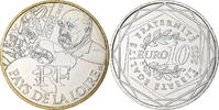 Frankreich 10 Euro Pays de la Loire, Paris, UNZ+, Silber, KM:1881 -