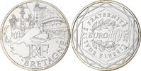 Frankreich 10 Euro Bretagne, Euros des régions, FDC, STGL, Silber -