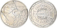 Frankreich 10 Euro Bourgogne, Paris, STGL, Silber, KM:1649 -