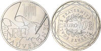 Frankreich 10 Euro Auvergne, Paris, STGL, Silber, KM:1646 -
