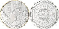 Frankreich 10 Euro Paris, STGL, Silber, KM:1667 -