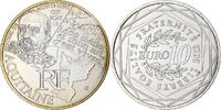 Frankreich 10 Euro Aquitaine, Paris, STGL, Silber, KM:1863 -