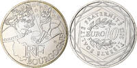Frankreich 10 Euro Bourgogne, STGL, Silber -