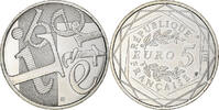 Frankreich 5 Euro Liberté, Paris, UNZ+, Silber -