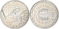 Frankreich 10 Euro Bretagne, Paris, UNZ, Silber, KM:1648 -