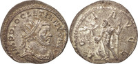 Antoninianus Münze, Diocletian, Lyons, UNZ, Billon, RIC:28 -